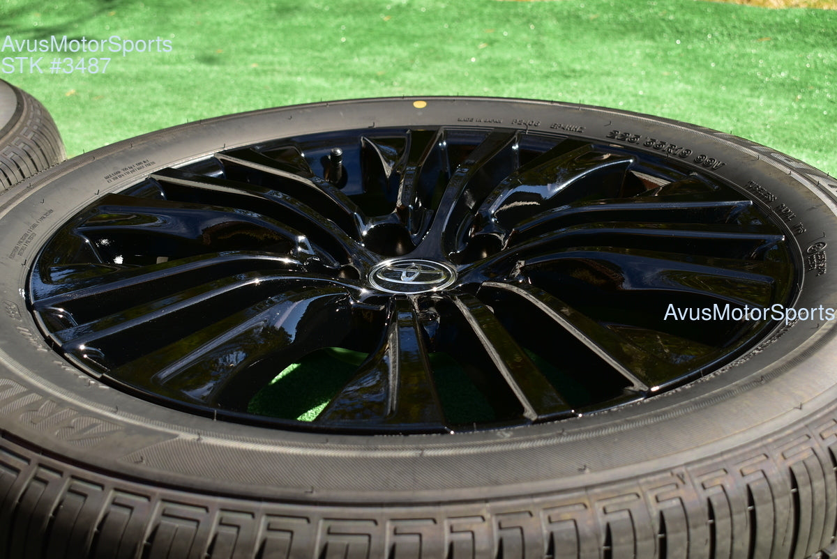 19" Toyota Venza NightShade Edition OEM Factory Black Wheels and tires