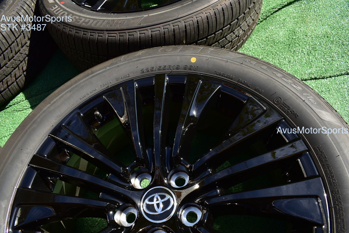 19" Toyota Venza NightShade Edition OEM Factory Black Wheels and tires