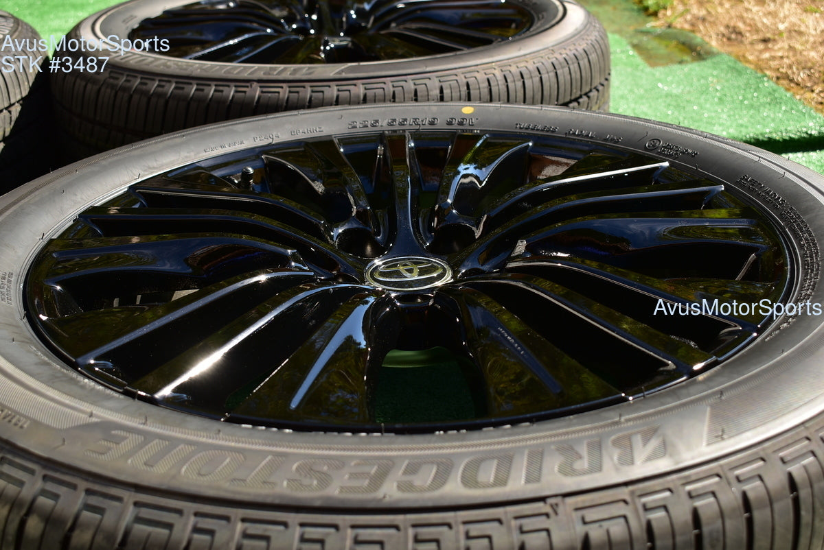 19" Toyota Venza NightShade Edition OEM Factory Black Wheels and tires