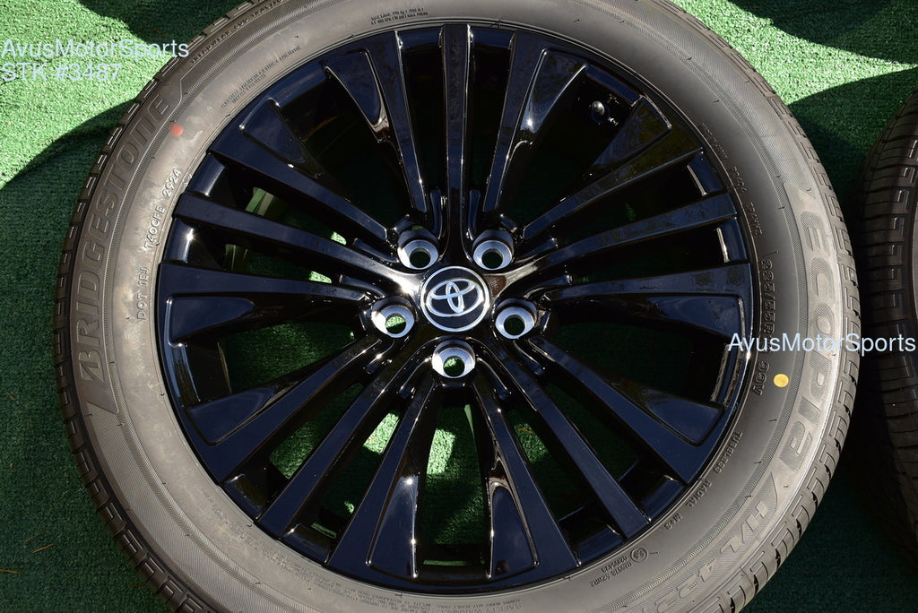19" Toyota Venza NightShade Edition OEM Factory Black Wheels and tires