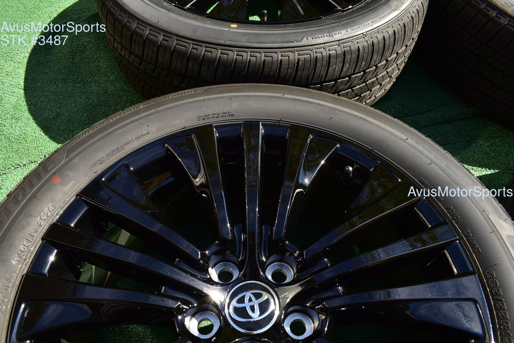19" Toyota Venza NightShade Edition OEM Factory Black Wheels and tires