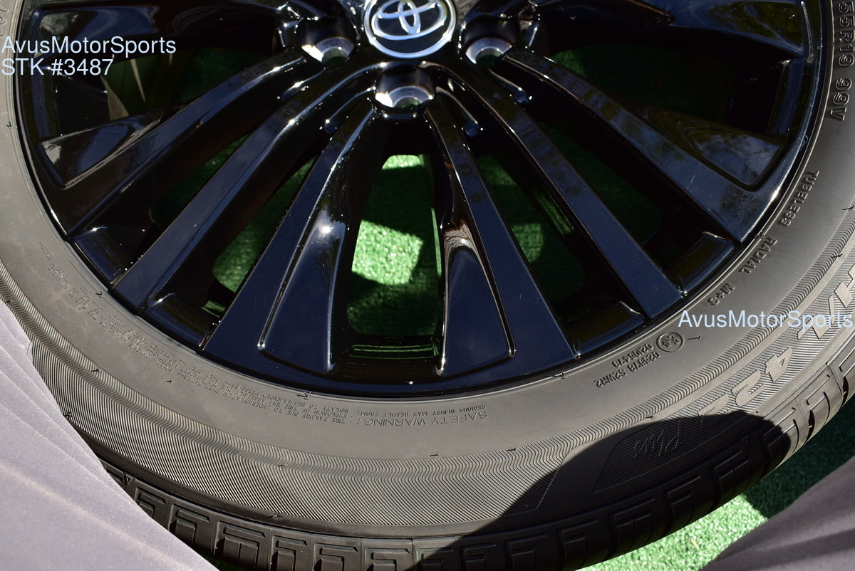 19" Toyota Venza NightShade Edition OEM Factory Black Wheels and tires