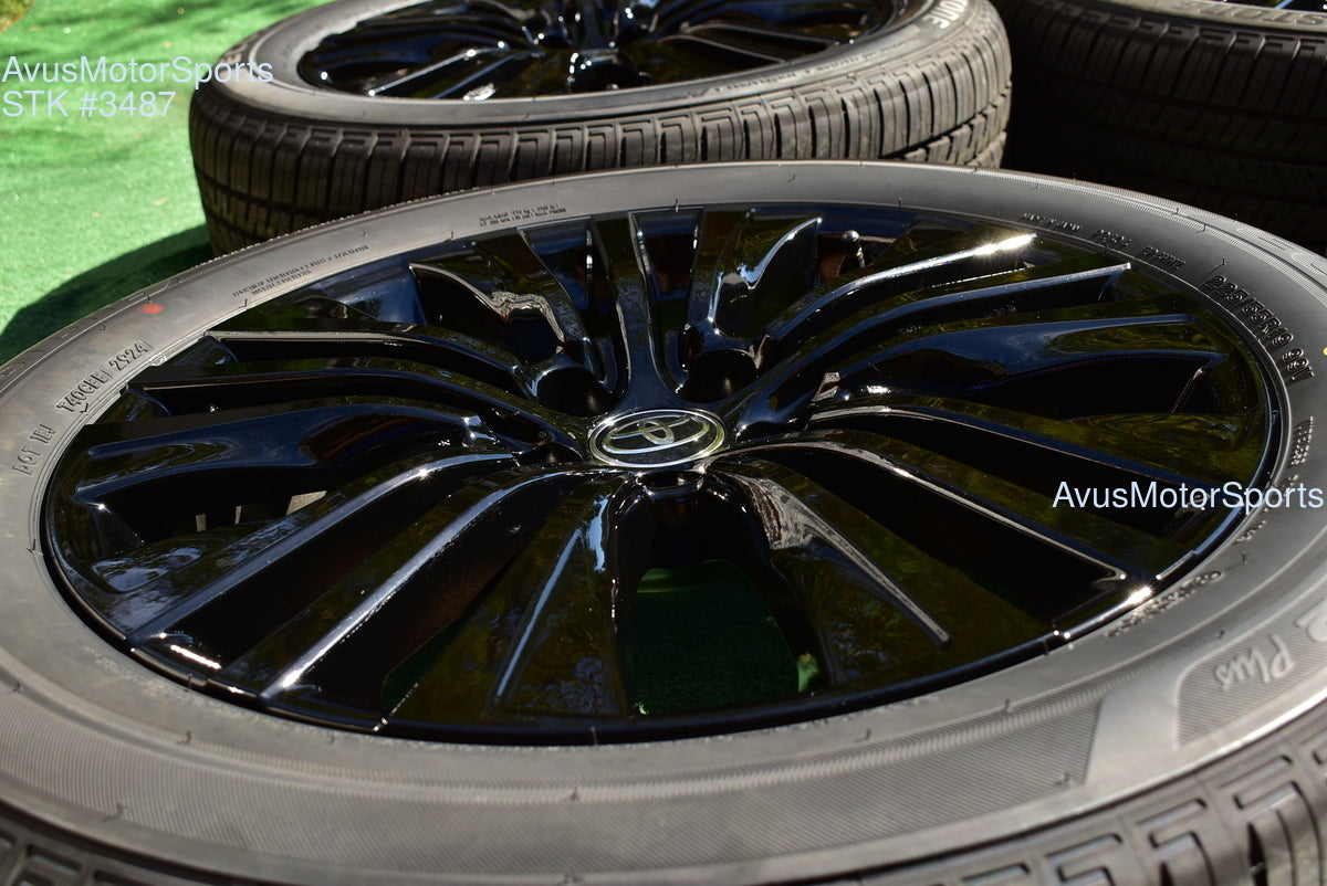 19" Toyota Venza NightShade Edition OEM Factory Black Wheels and tires