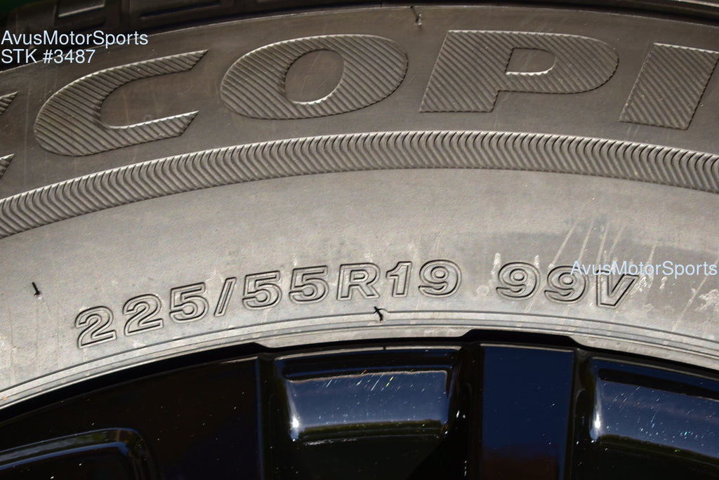 19" Toyota Venza NightShade Edition OEM Factory Black Wheels and tires