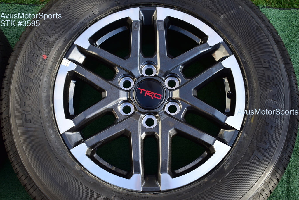 18" TOYOTA TACOMA TRD Sport  OEM FACTORY WHEELS Tires Land Cruiser Tundra 2025