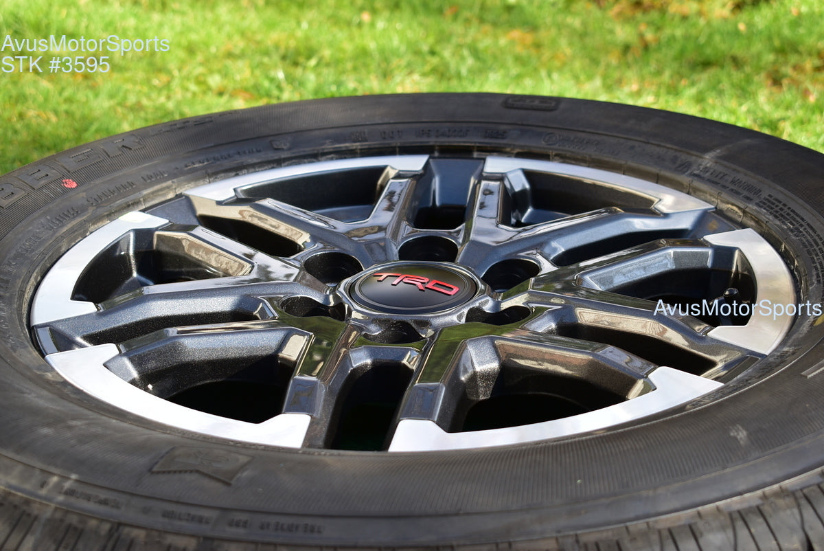 18" TOYOTA TACOMA TRD Sport  OEM FACTORY WHEELS Tires Land Cruiser Tundra 2025