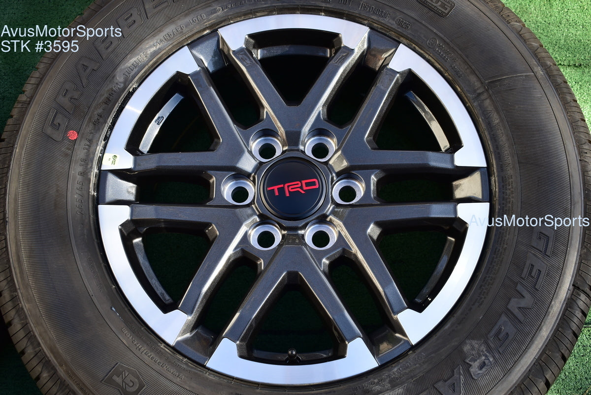 18" TOYOTA TACOMA TRD Sport  OEM FACTORY WHEELS Tires Land Cruiser Tundra 2025