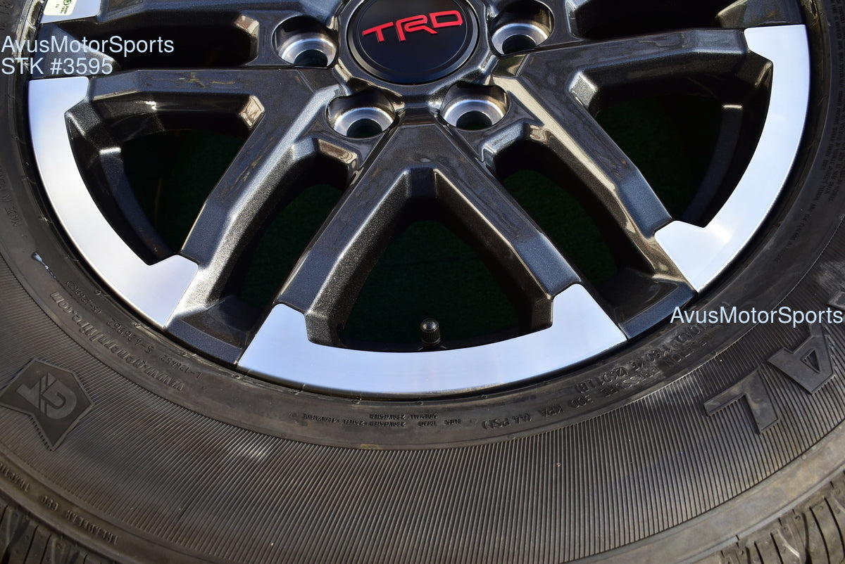 18" TOYOTA TACOMA TRD Sport  OEM FACTORY WHEELS Tires Land Cruiser Tundra 2025