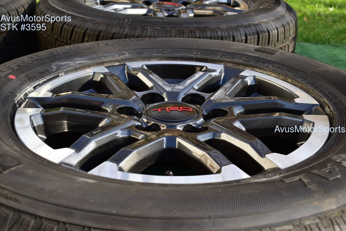 18" TOYOTA TACOMA TRD Sport  OEM FACTORY WHEELS Tires Land Cruiser Tundra 2025