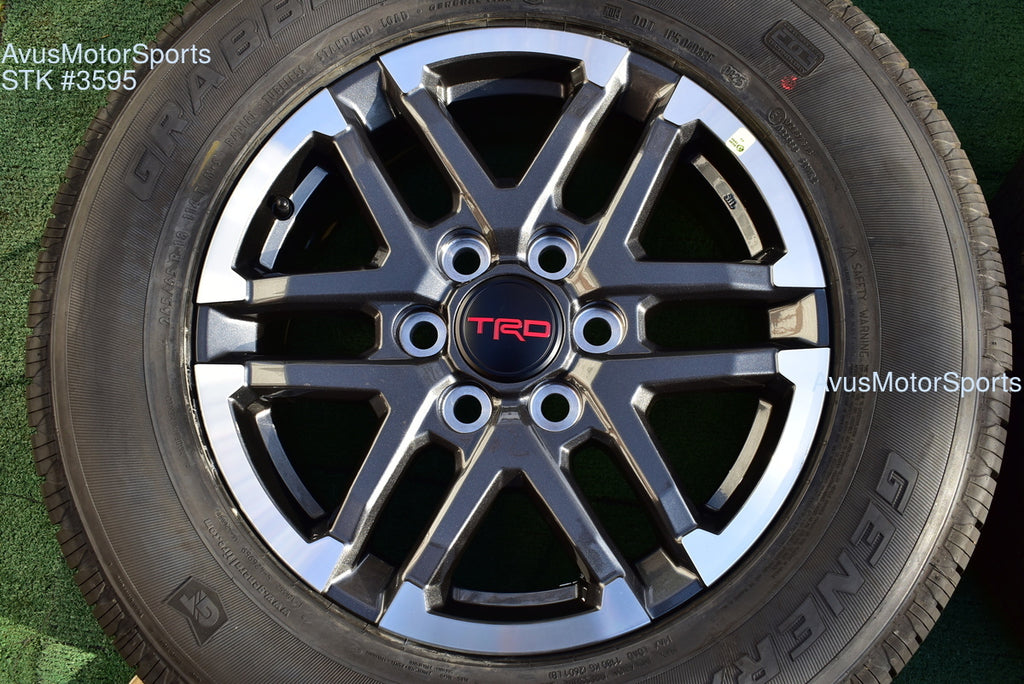 18" TOYOTA TACOMA TRD Sport  OEM FACTORY WHEELS Tires Land Cruiser Tundra 2025