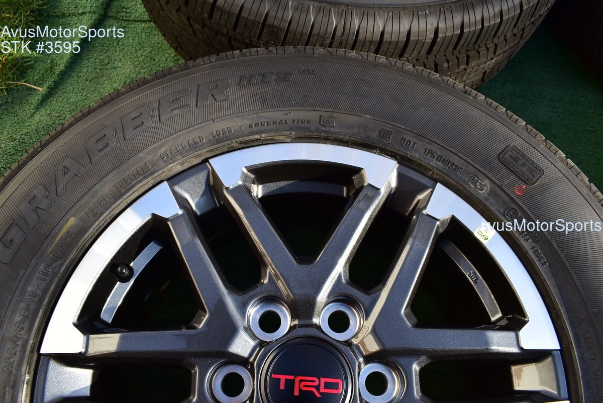 18" TOYOTA TACOMA TRD Sport  OEM FACTORY WHEELS Tires Land Cruiser Tundra 2025