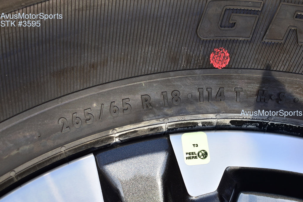 18" TOYOTA TACOMA TRD Sport  OEM FACTORY WHEELS Tires Land Cruiser Tundra 2025