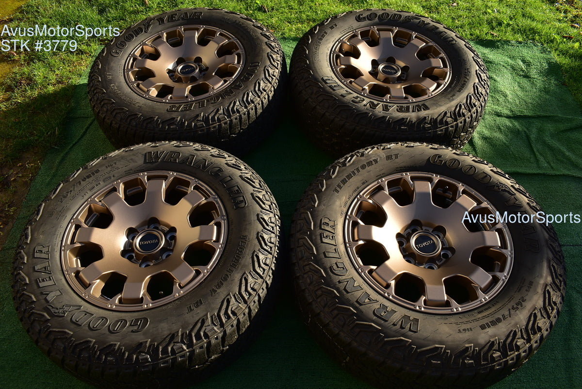 18" TOYOTA TACOMA Trail Hunter OEM FACTORY WHEELS Goodyear Tires fits 2024 2025