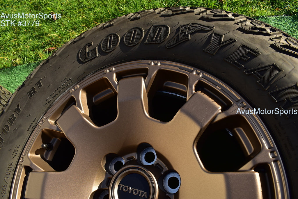 18" TOYOTA TACOMA Trail Hunter OEM FACTORY WHEELS Goodyear Tires fits 2024 2025