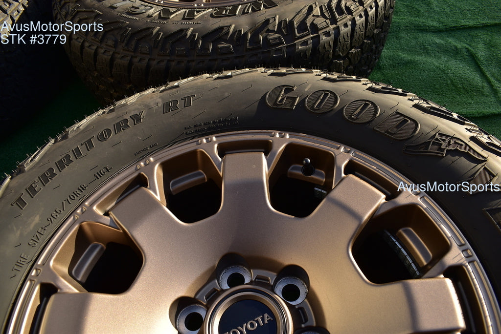 18" TOYOTA TACOMA Trail Hunter OEM FACTORY WHEELS Goodyear Tires fits 2024 2025