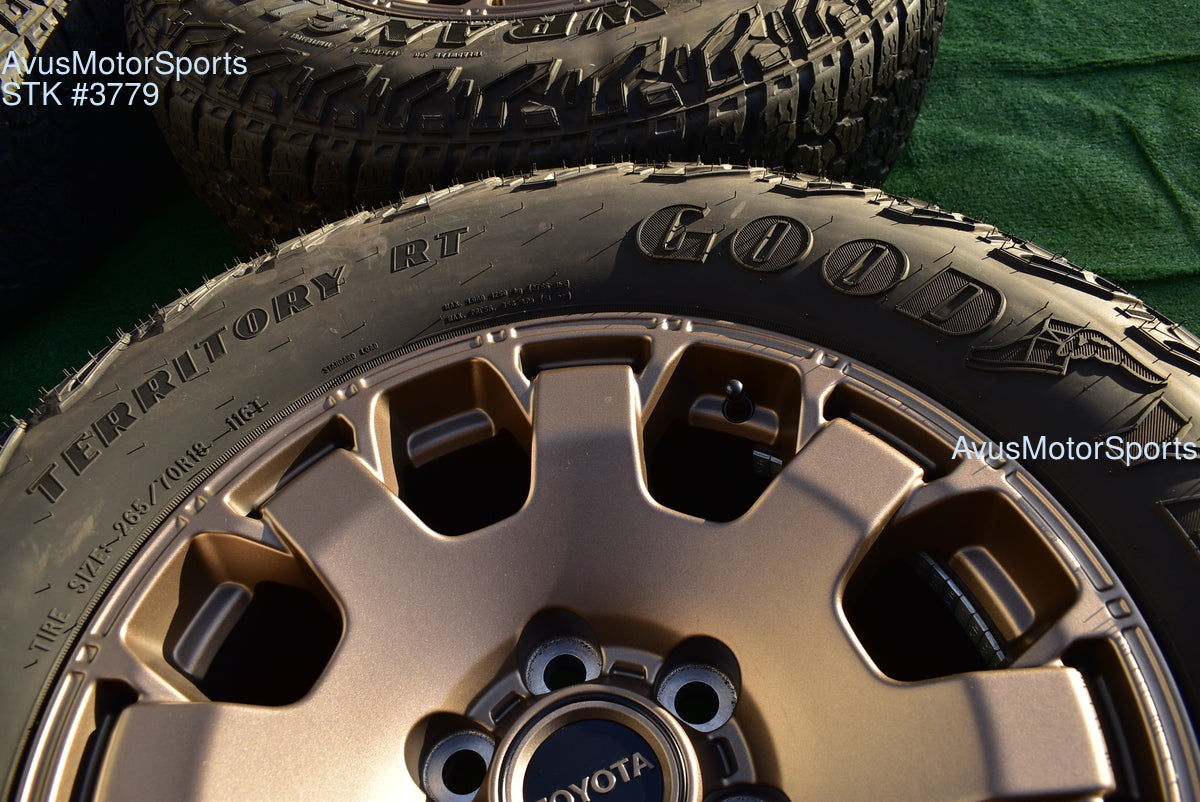 18" TOYOTA TACOMA Trail Hunter OEM FACTORY WHEELS Goodyear Tires fits 2024 2025