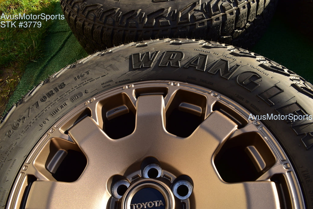 18" TOYOTA TACOMA Trail Hunter OEM FACTORY WHEELS Goodyear Tires fits 2024 2025