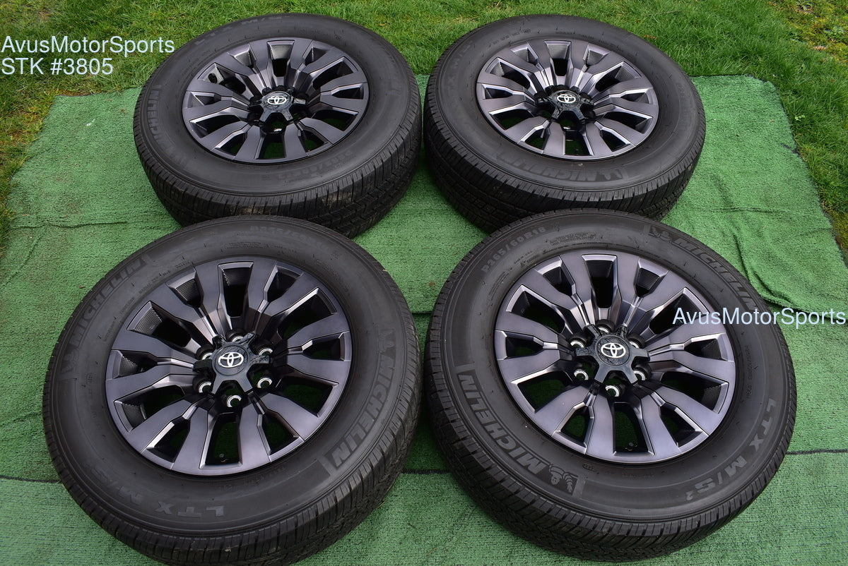 18" TOYOTA TACOMA Limited OEM FACTORY Clad Night Shade ED WHEELS Tires 2022