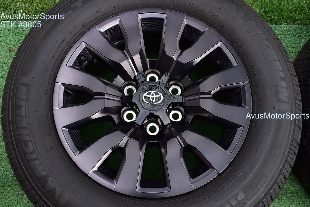 18" TOYOTA TACOMA Limited OEM FACTORY Clad Night Shade ED WHEELS Tires 2022