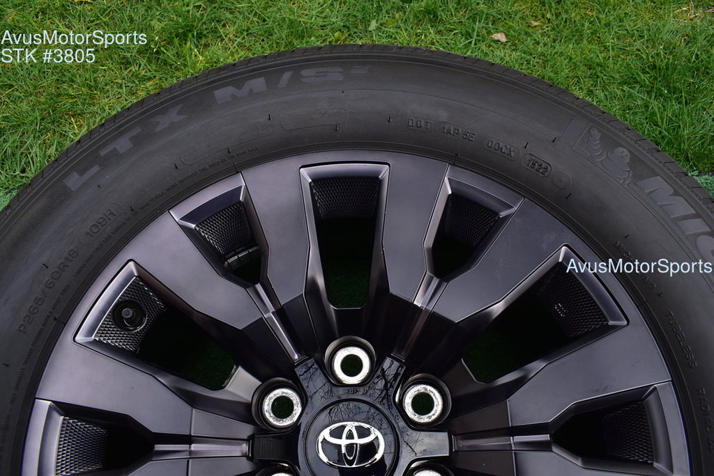 18" TOYOTA TACOMA Limited OEM FACTORY Clad Night Shade ED WHEELS Tires 2022