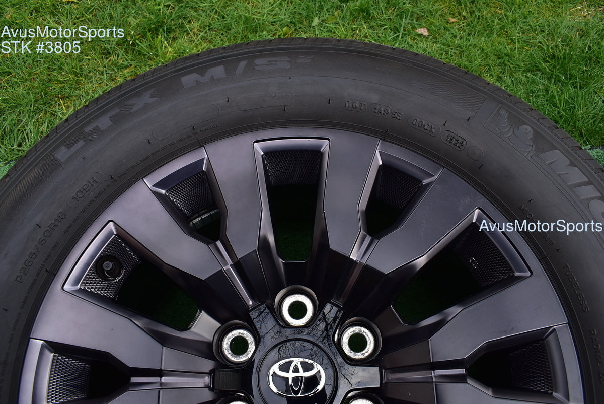 18" TOYOTA TACOMA Limited OEM FACTORY Clad Night Shade ED WHEELS Tires 2022