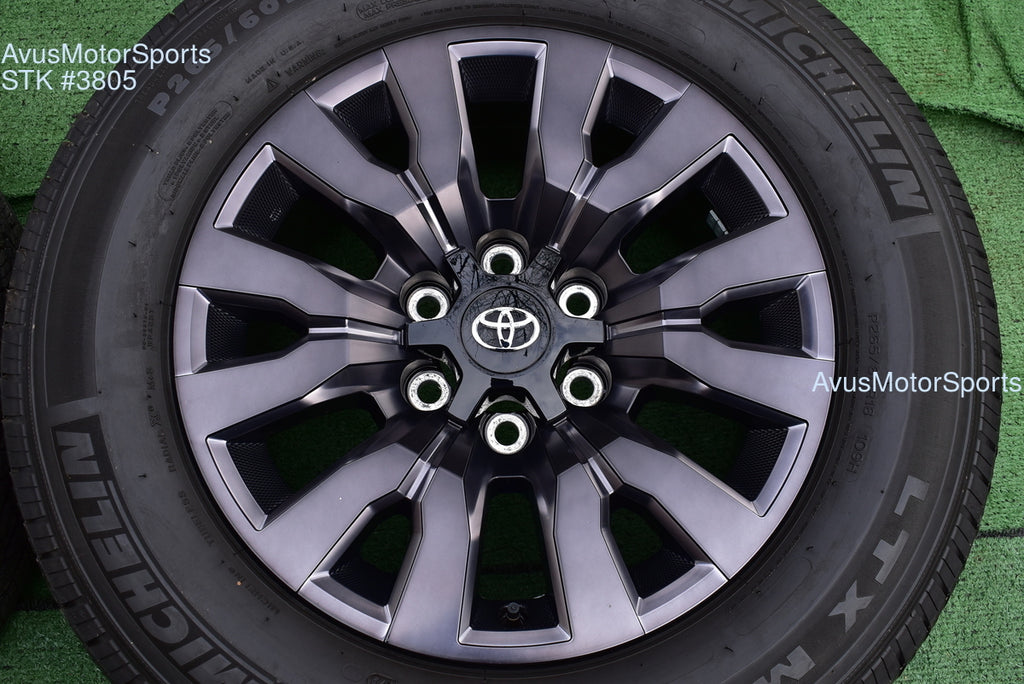 18" TOYOTA TACOMA Limited OEM FACTORY Clad Night Shade ED WHEELS Tires 2022