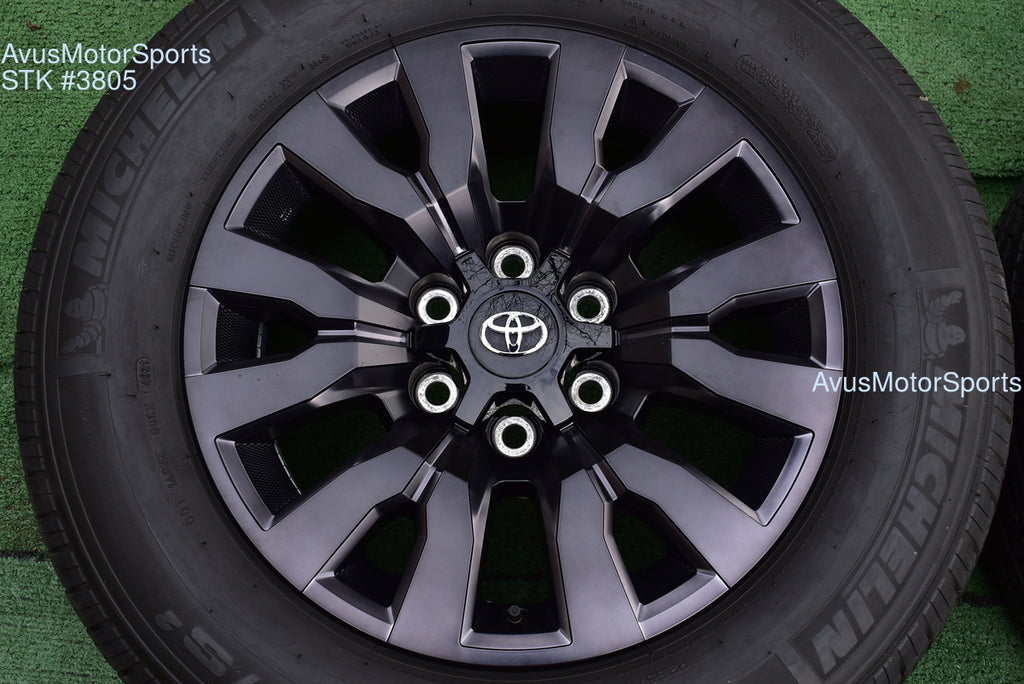 18" TOYOTA TACOMA Limited OEM FACTORY Clad Night Shade ED WHEELS Tires 2022