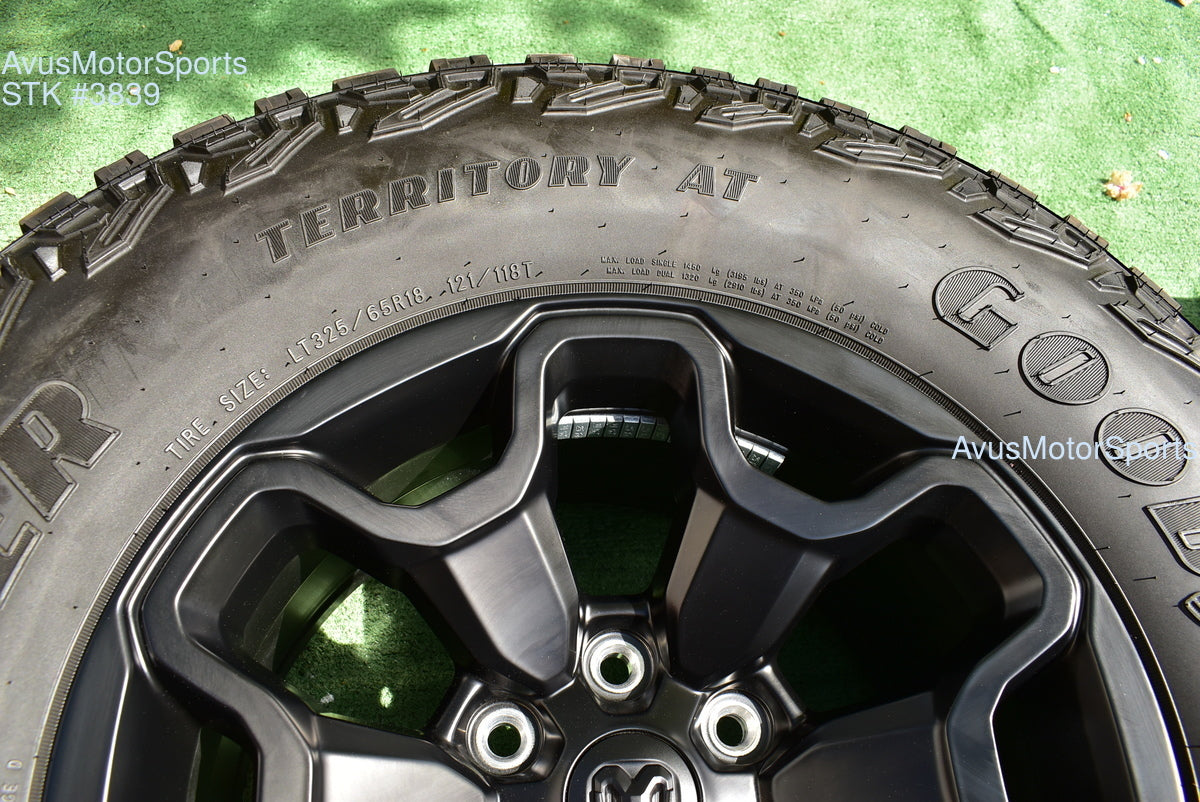 18" Ram 1500 RHO TRX OEM Wheels Tires Jeep Wagoneer