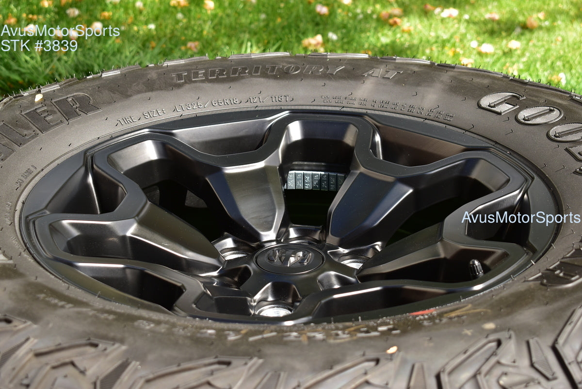 18" Ram 1500 RHO TRX OEM Wheels Tires Jeep Wagoneer