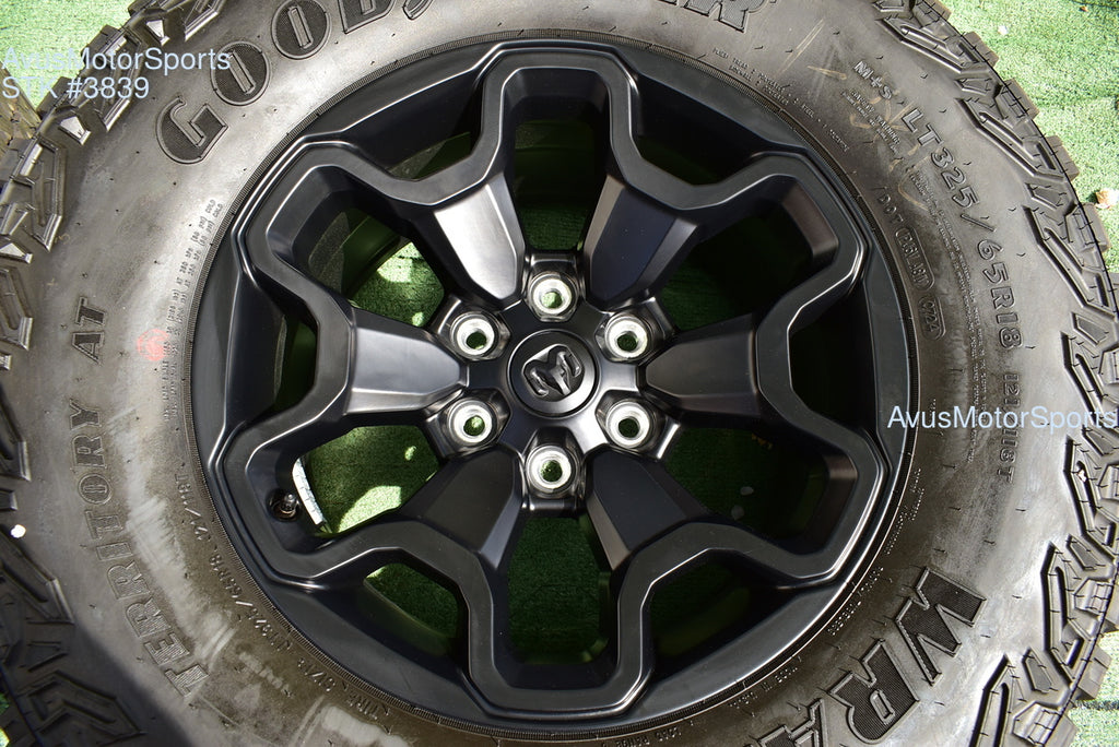 18" Ram 1500 RHO TRX OEM Wheels Tires Jeep Wagoneer