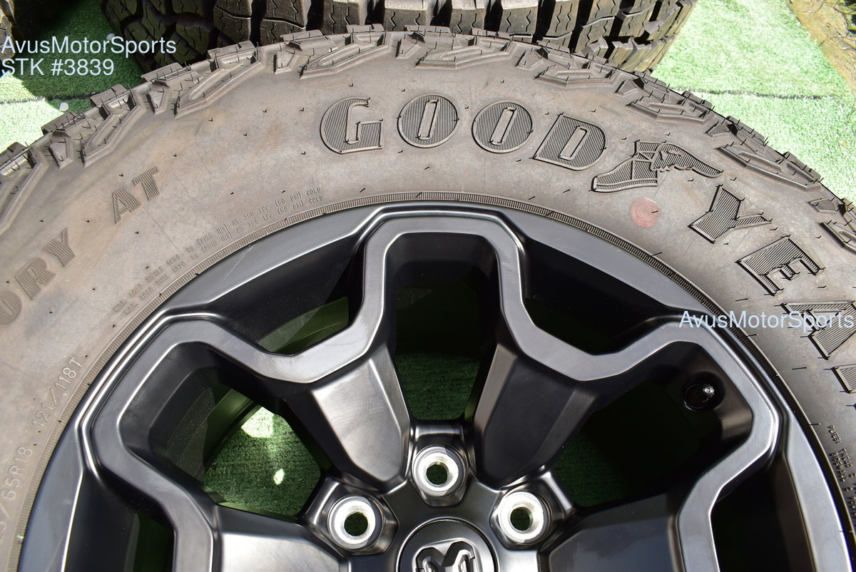18" Ram 1500 RHO TRX OEM Wheels Tires Jeep Wagoneer