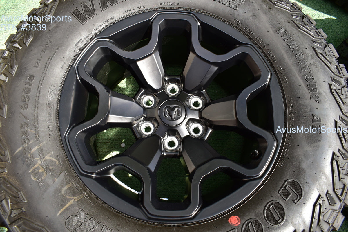 18" Ram 1500 RHO TRX OEM Wheels Tires Jeep Wagoneer