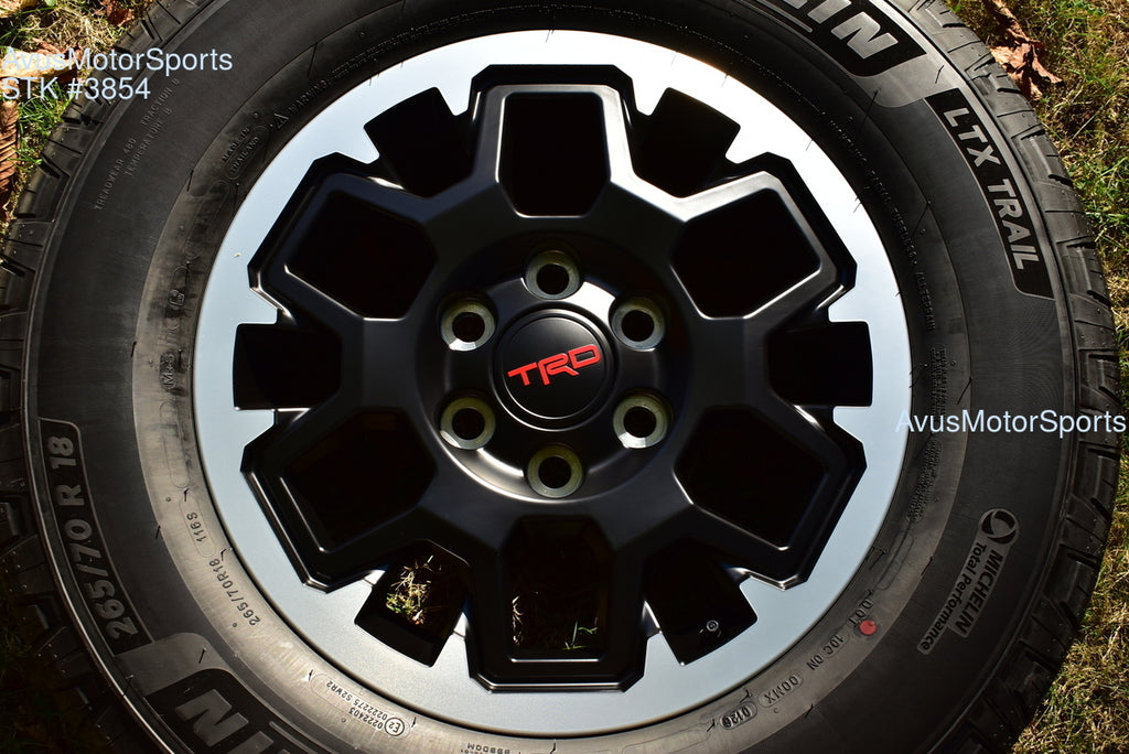 18" TOYOTA 4runner OEM FACTORY TRD Offroad WHEELS MICHELIN Tires Tacoma Tundra
