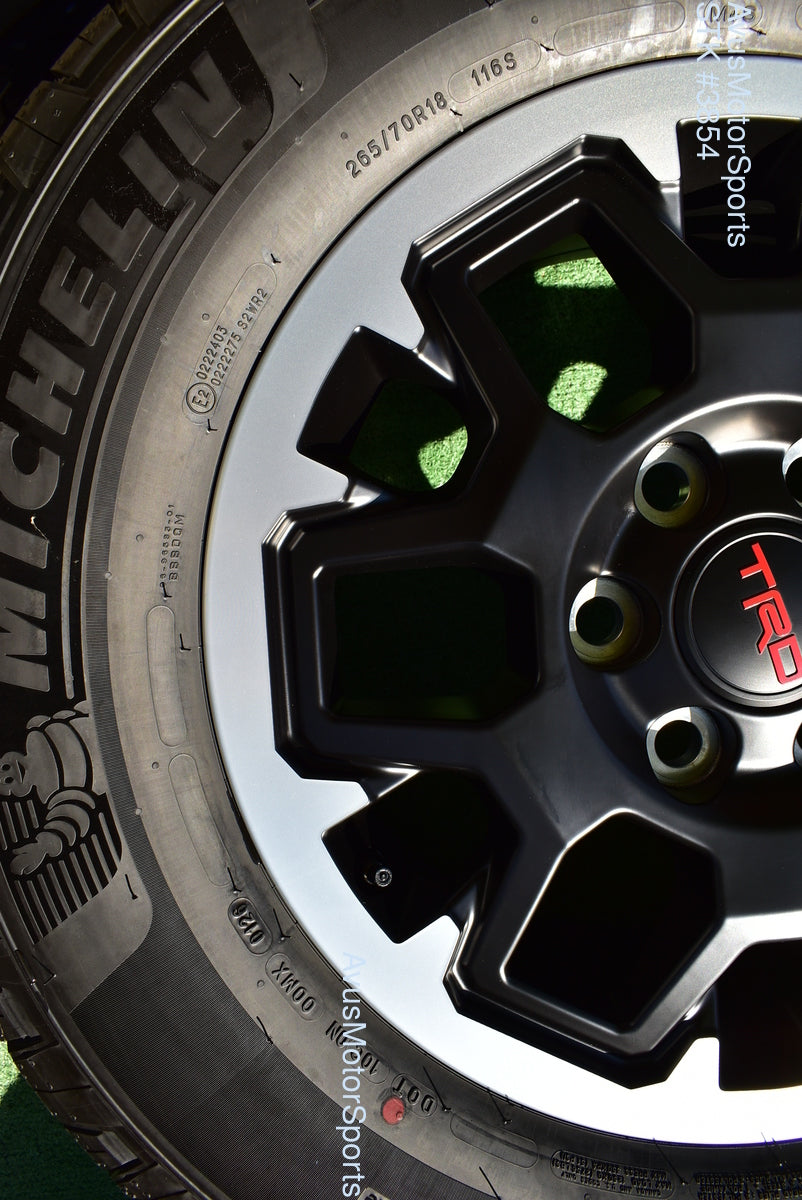 18" TOYOTA 4runner OEM FACTORY TRD Offroad WHEELS MICHELIN Tires Tacoma Tundra
