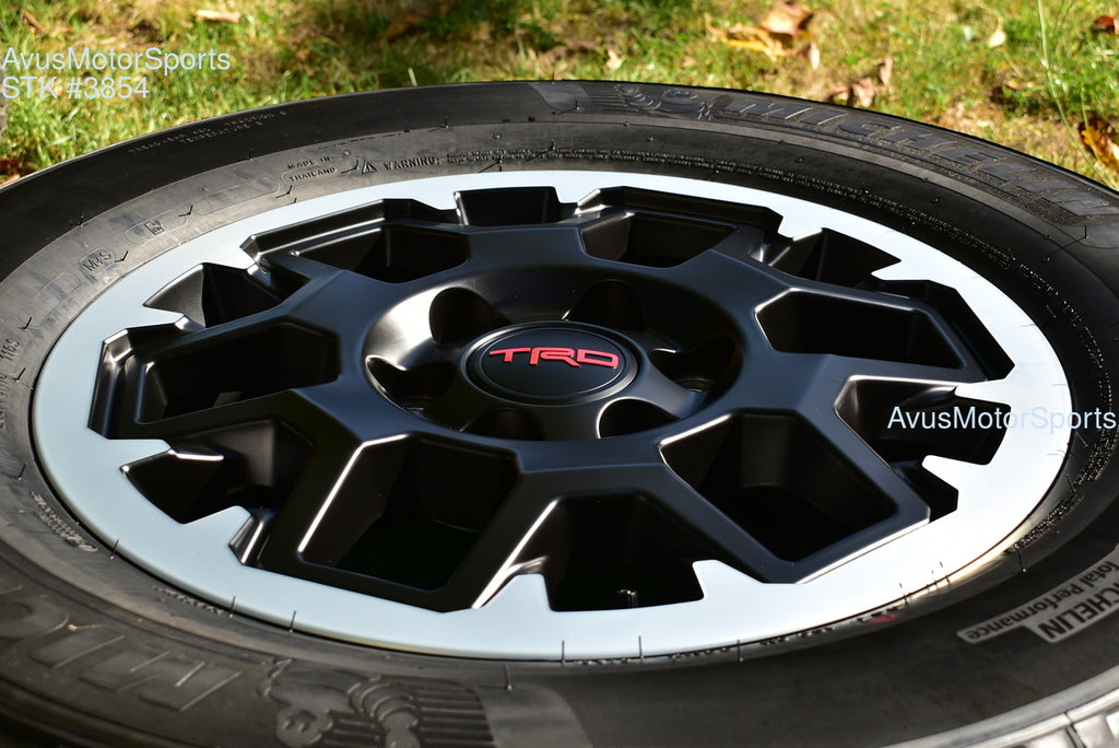 18" TOYOTA 4runner OEM FACTORY TRD Offroad WHEELS MICHELIN Tires Tacoma Tundra