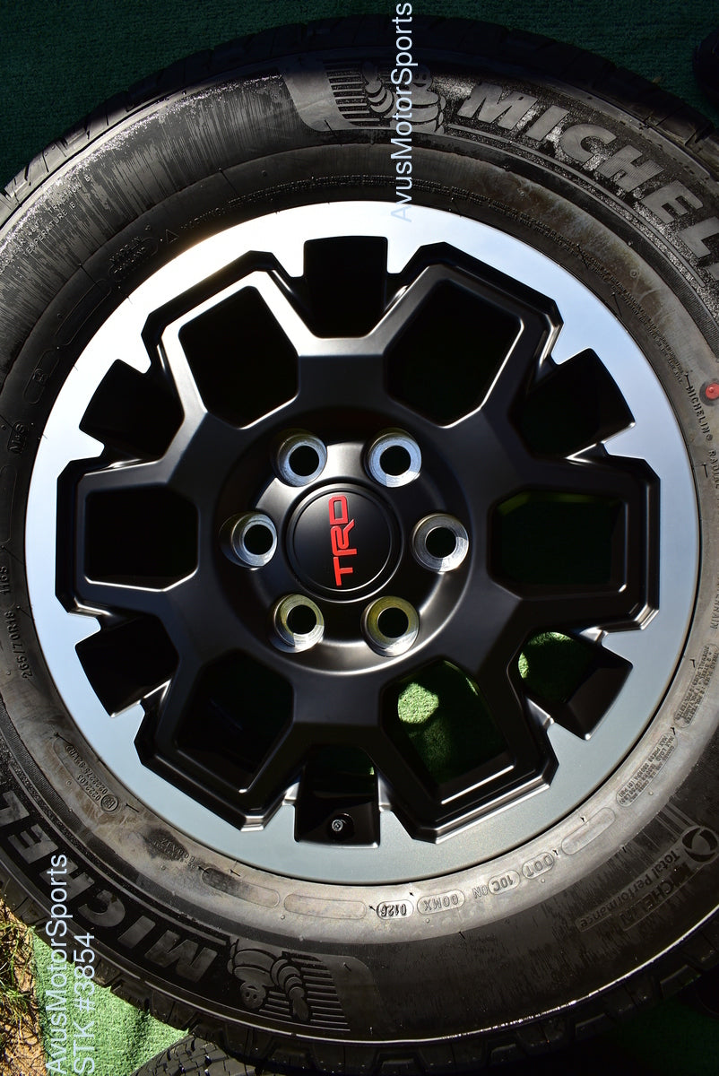 18" TOYOTA 4runner OEM FACTORY TRD Offroad WHEELS MICHELIN Tires Tacoma Tundra