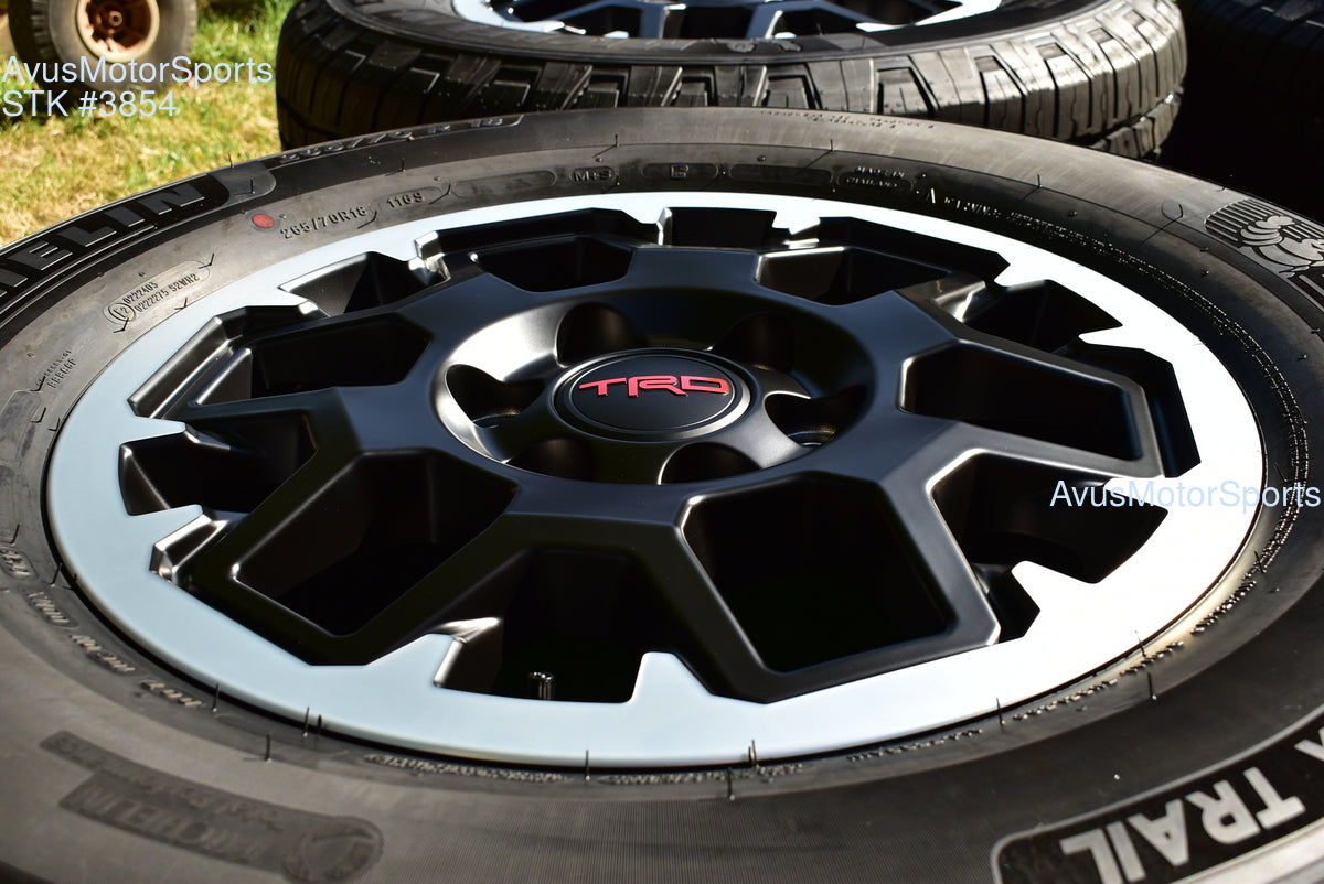 18" TOYOTA 4runner OEM FACTORY TRD Offroad WHEELS MICHELIN Tires Tacoma Tundra